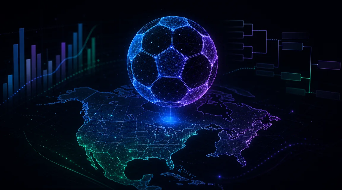 World Cup 2026 predictor — football over the North American host nations with live odds