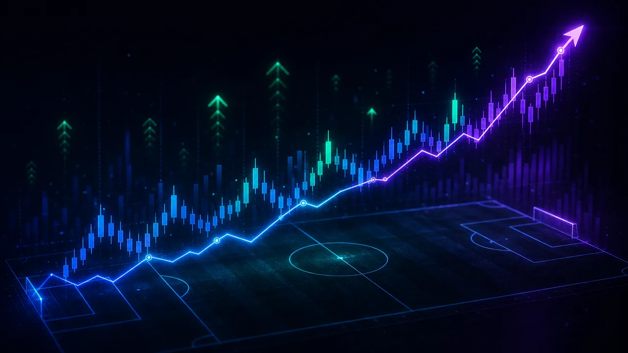 Live World Cup odds moving on a trading-style probability chart